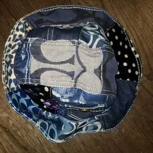 Vintage Rare Coach Poppy Denim Patchwork Bucket Hat P/Small Coach | Accessories | Vintage Rare Coach Poppy Denim  main image 2